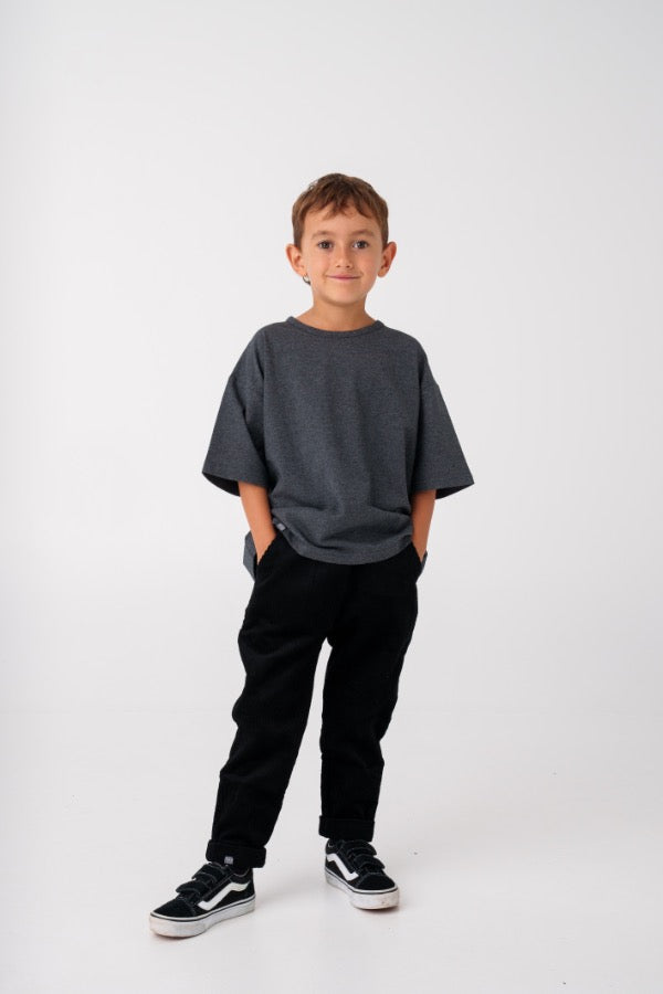 Cord Pants - Jet Black