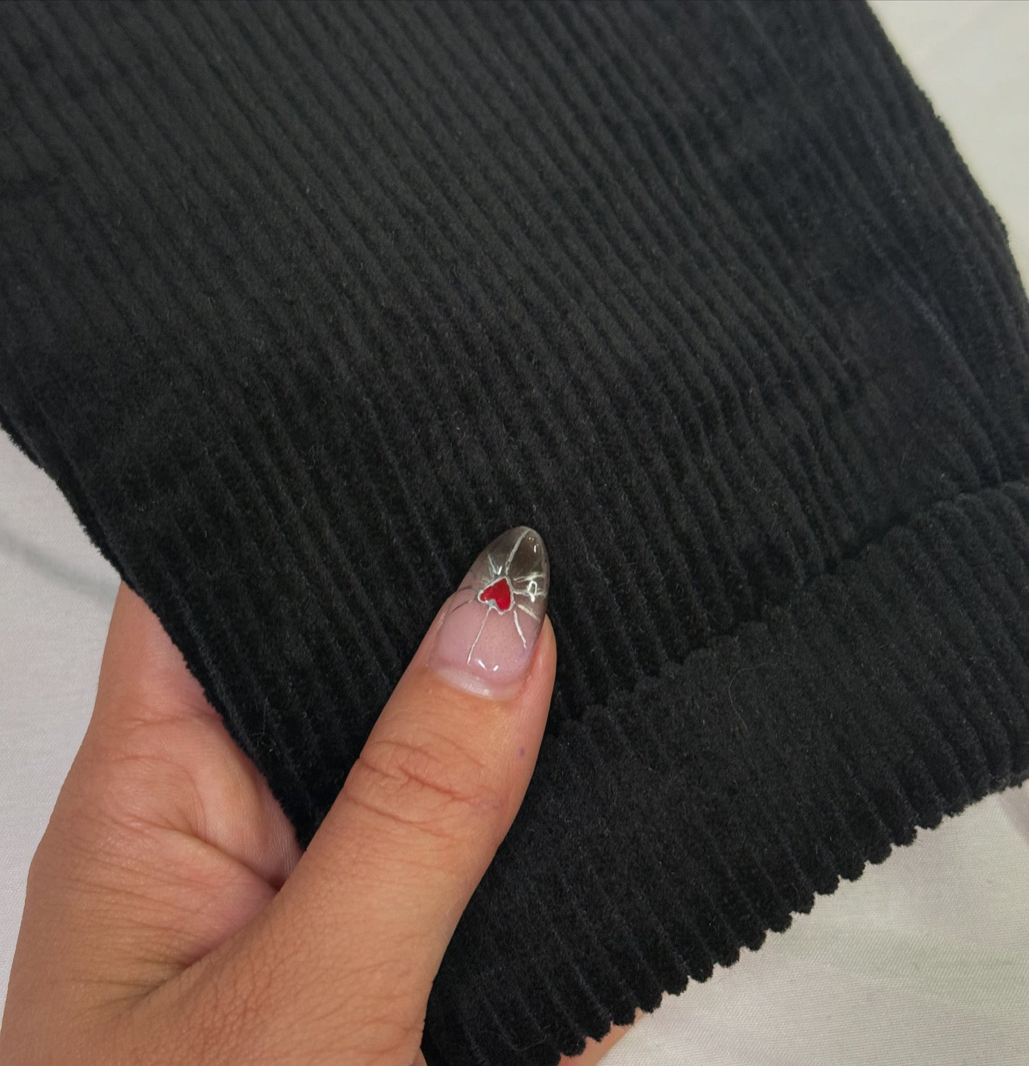 Cord Pants - Jet Black